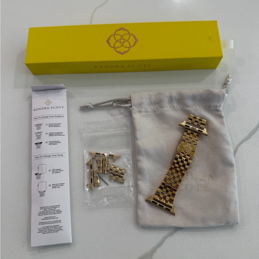 Kendra Scott Alex 5 Link Watch Band-Gold Tone